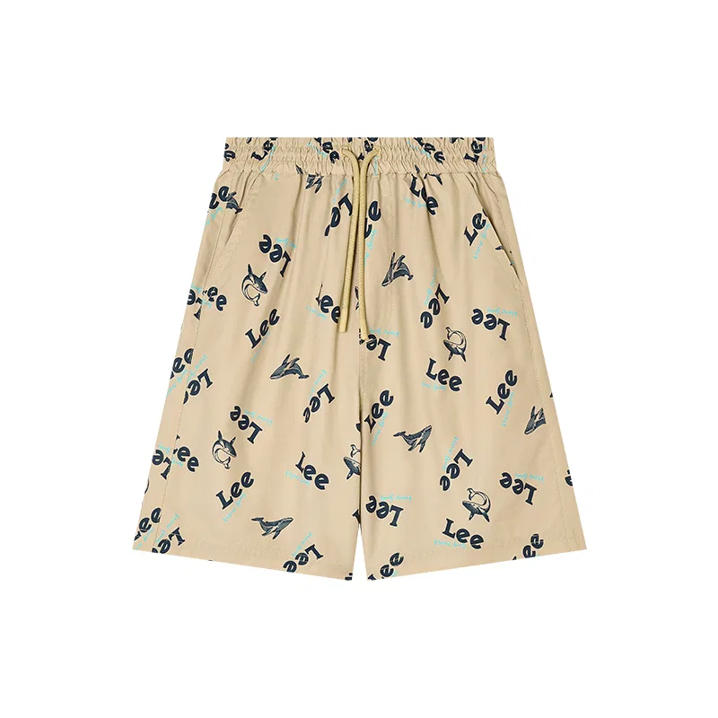Детские шорты с принтом Ocean Style Lee, Khaki