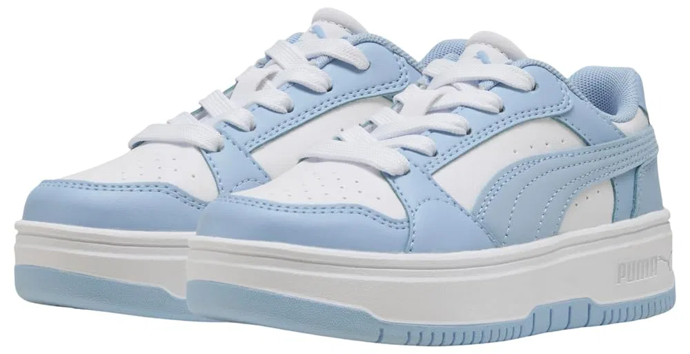 Детские кроссовки для девочек PUMA Rebound Femme PS Puma White Haute Tropic — фото 3