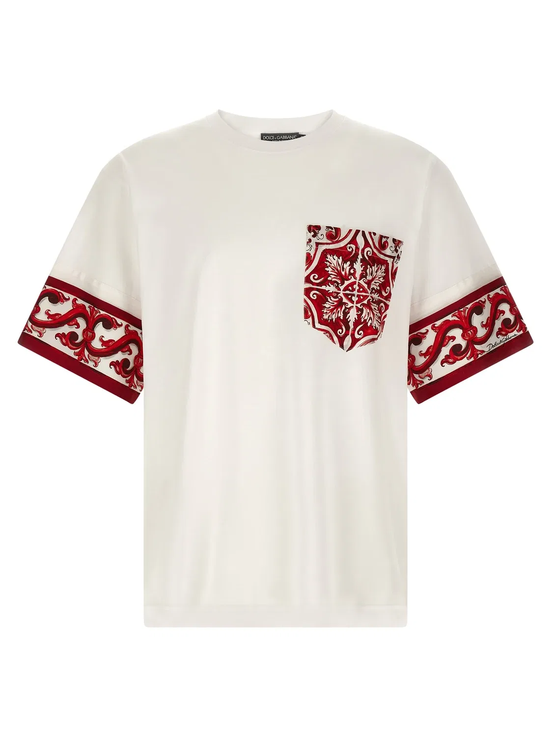 Футболка «Майолика» DOLCE & GABBANA, красный