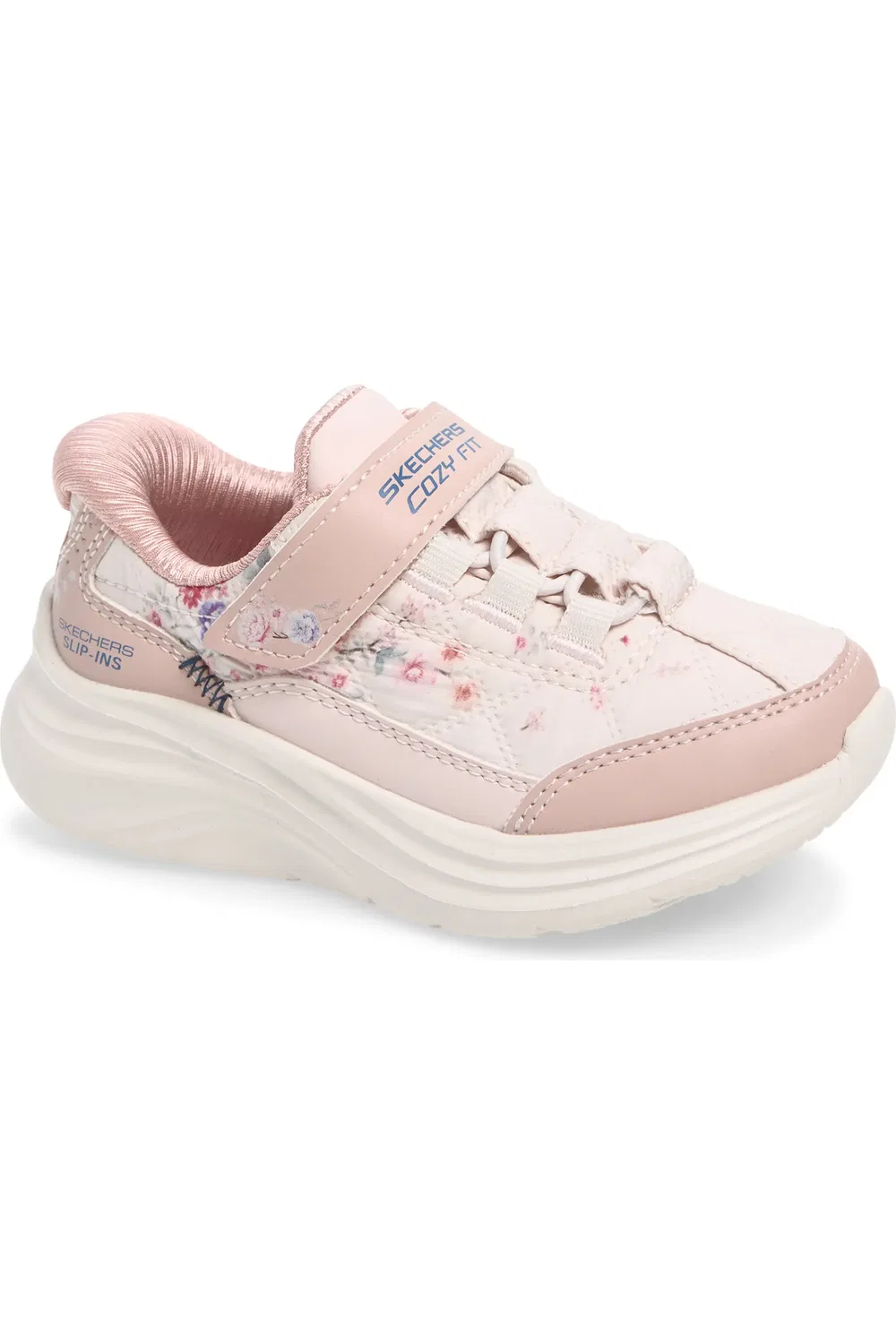 Кроссовки детские на липучках Comfy Sprints Skechers, Rose