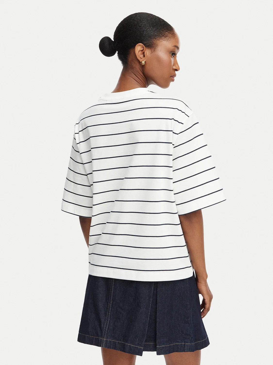 Женская футболка свободного кроя Classic Tommy Hilfiger, белый — фото 3