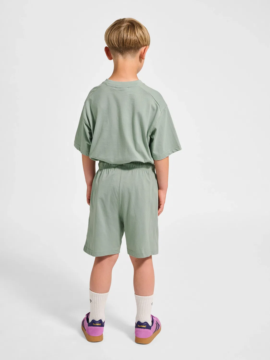 Шорты свободные детские Hmljr Hummel, зеленый — фото 3