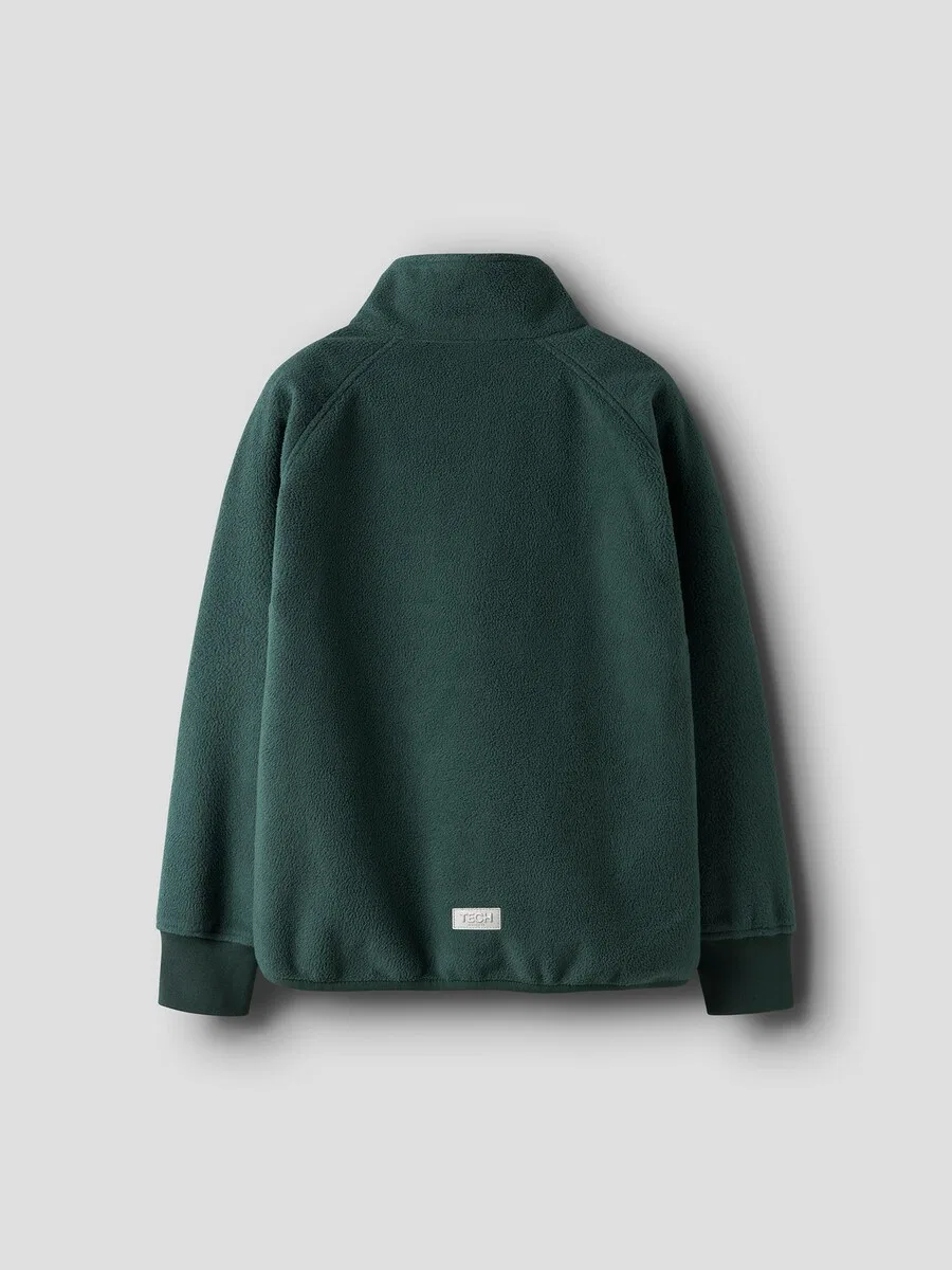 Спортивная флисовая куртка NAME IT 'NKNMove03' цвета еловой хвои — фото 2