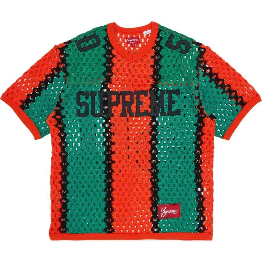 

Футболка Supreme Crochet Football, оранжевый