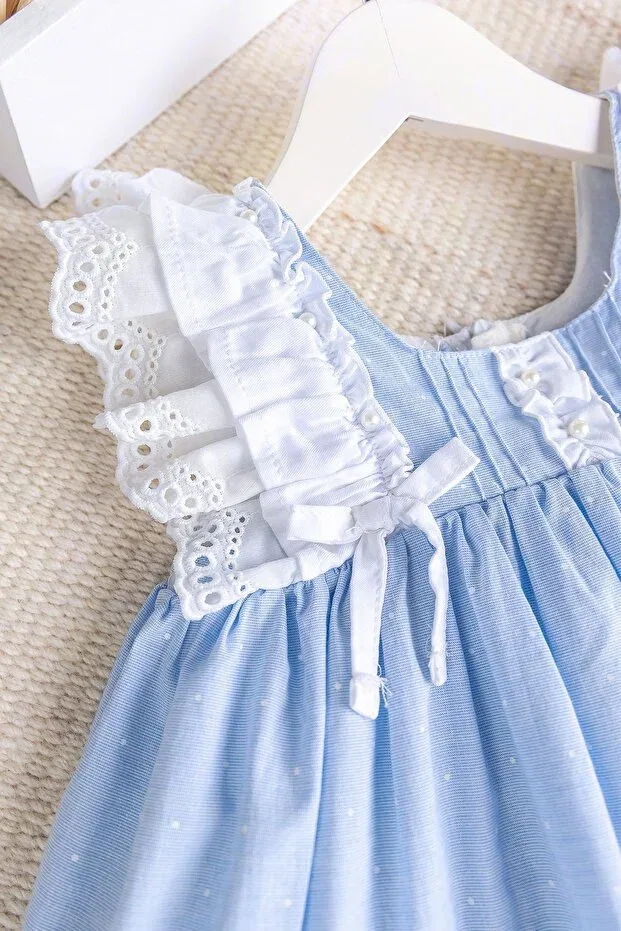 Детское платье для девочек с принтом Emma Babymod, Blue — фото 3