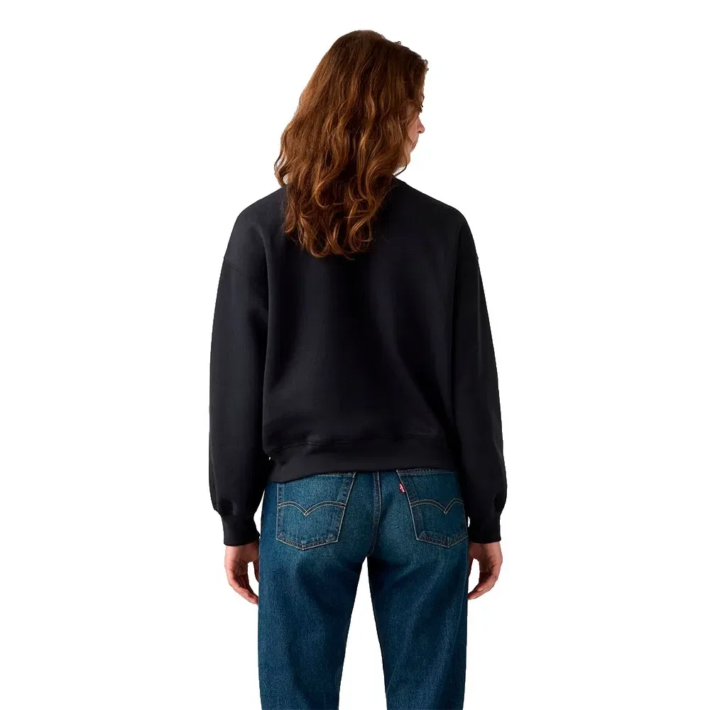 Женский свитшот хлопковый Levi's Everyday Sweatshirt, Black — фото 2