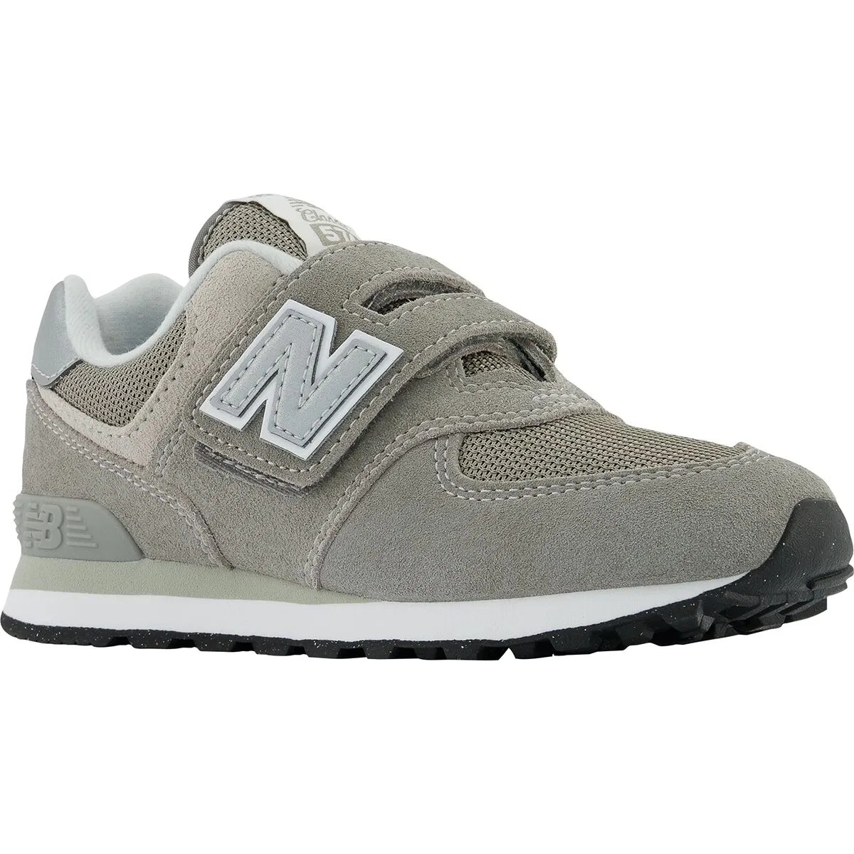 Детские кроссовки для мальчиков с липучкой 574 Hook & Loop Shoe New Balance, серый — фото 4