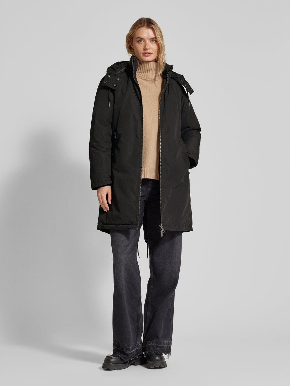 

Пальто с двухсторонней молнией Scotch & Soda, черный