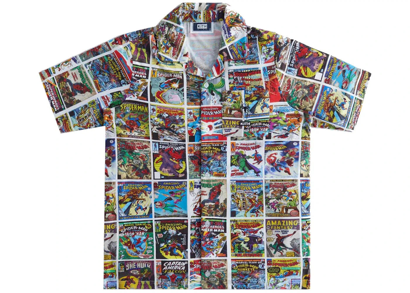 Детская пижама с принтом Kith Marvel Kids Spider-Man Pajama Set Sandrift, Sandrift — фото 2