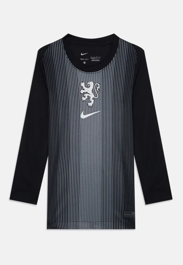 Футболка Dri-fit Netherlands Goalkeeper Jersey Nike, Black/Smoke Grey/White Nike Performance, белый/черный/серый — фото 3