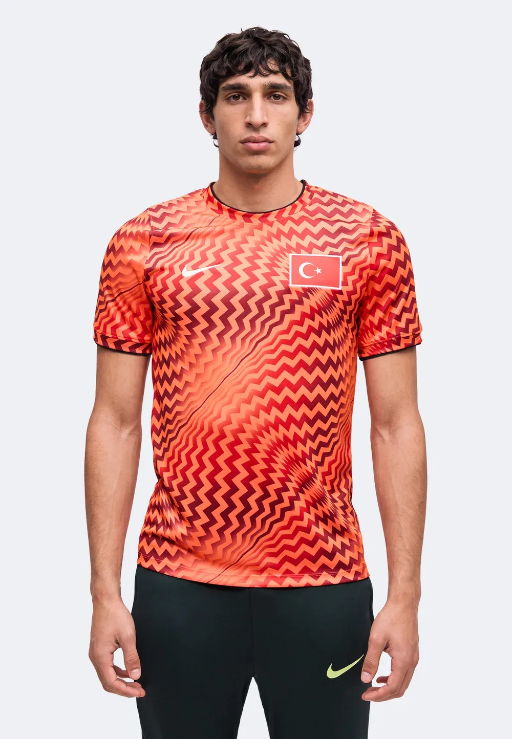 Предматчевая форма мужской сборной Турции Nike Performance, Bright Crimson/University Red/White