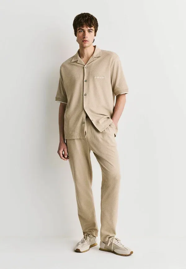 Брюки хлопковые Tracksuit bottoms Next, neutral, нейтральный — фото 2