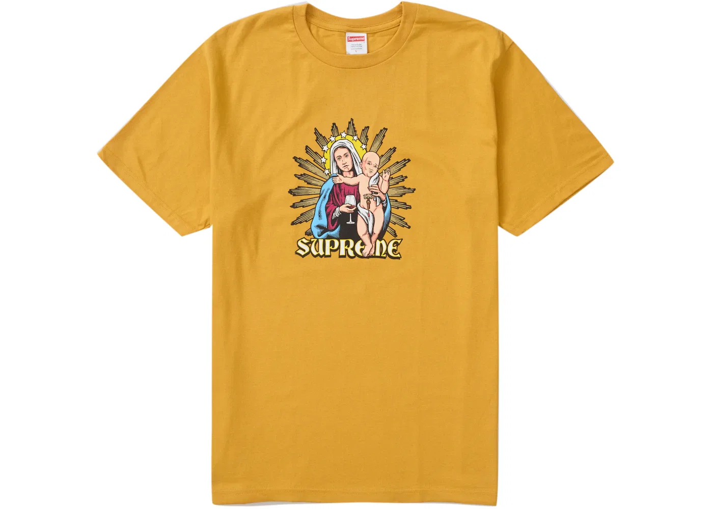 Мужская футболка Supreme Tee, Mustard