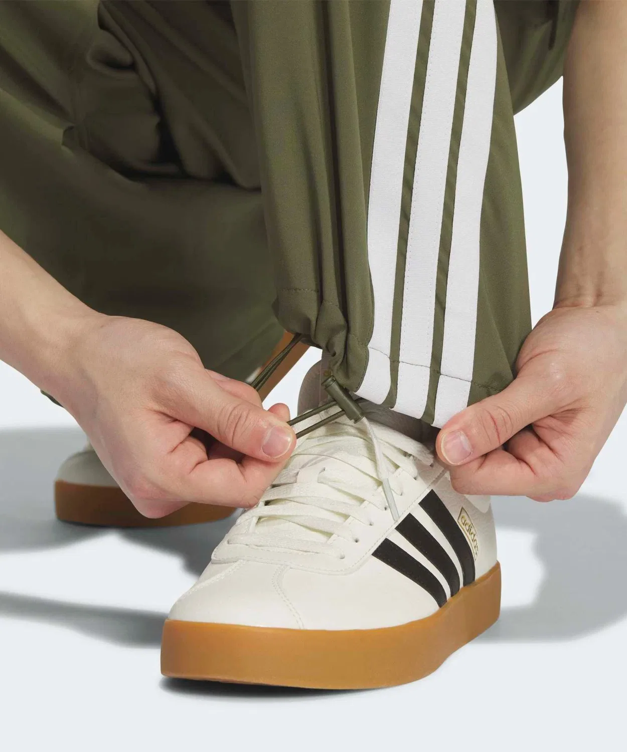 Мужские/Женские карго-брюки свободного кроя с карманами, модель Climacool, Adidas, Khaki — фото 3