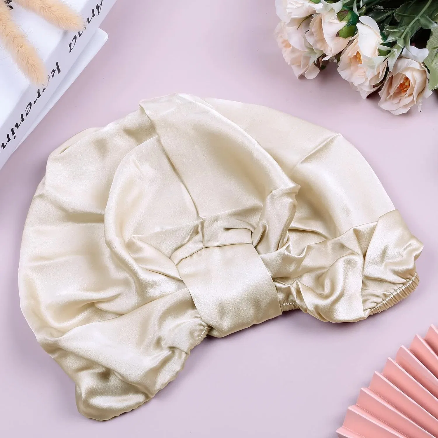 Шапочка для душа Mulberry Silk Sleep Cap, Sportmusies, Khaki — фото 3