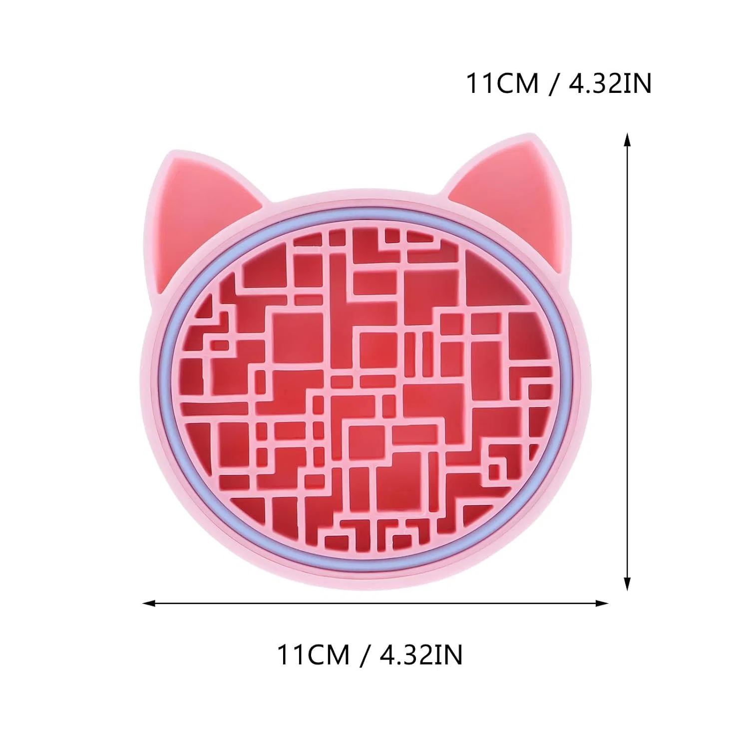2-In-1 Силиконовая подставка для чистки кистей, Mikikit, Rosa — фото 2
