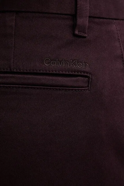 Штаны из гладкого материала Calvin Klein, синий — фото 4