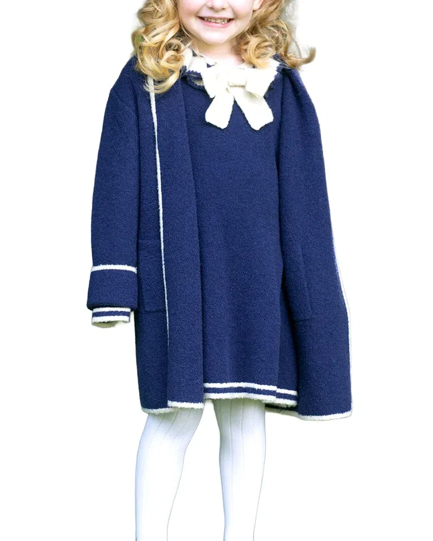 Детская куртка для девочек с блеском Boucle Sparkle Jacket Rachel Riley, мультиколор — фото 2