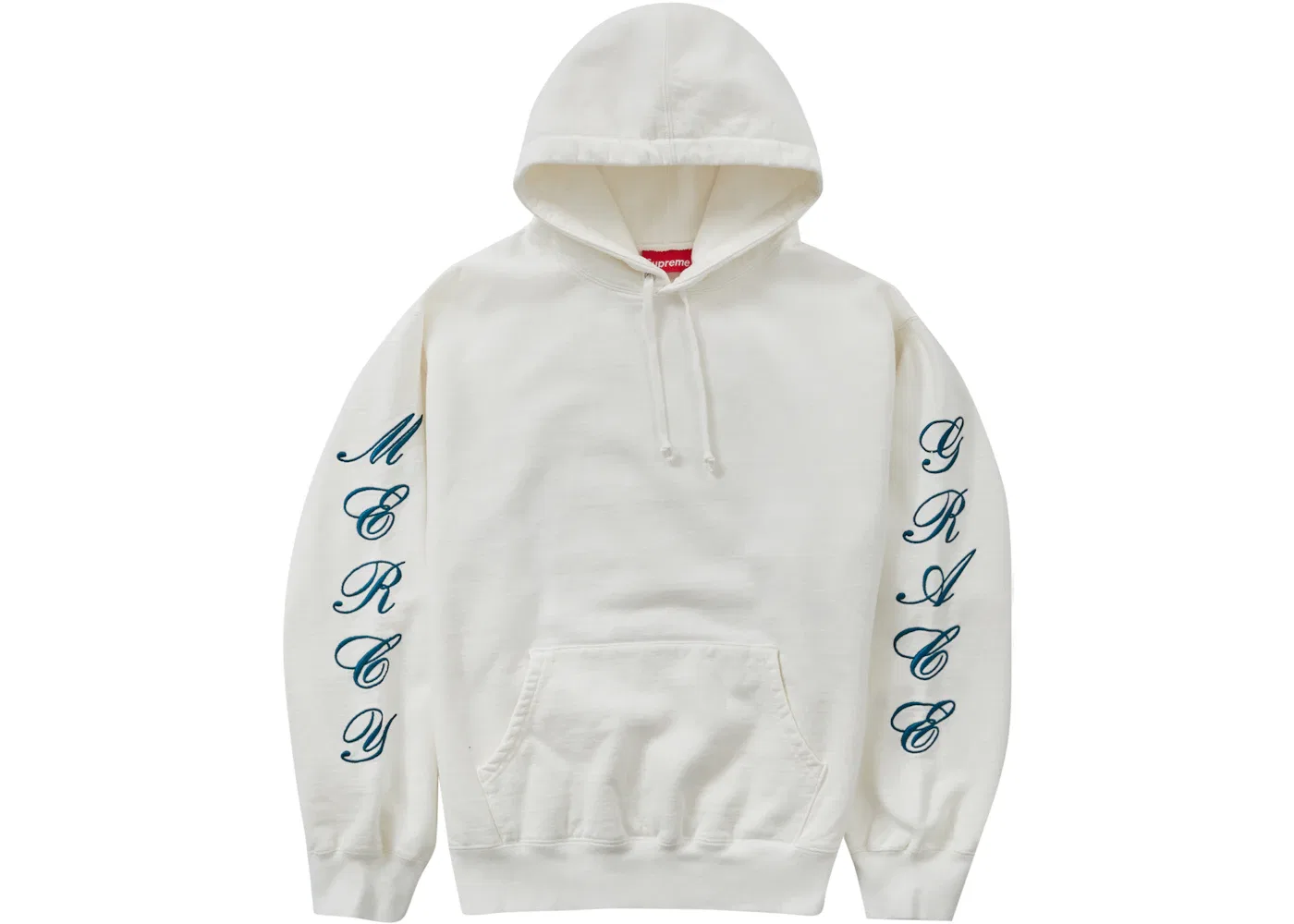Мужской худи с принтом Supreme Patches Spiral Hooded Sweatshirt Supreme, White — фото 2