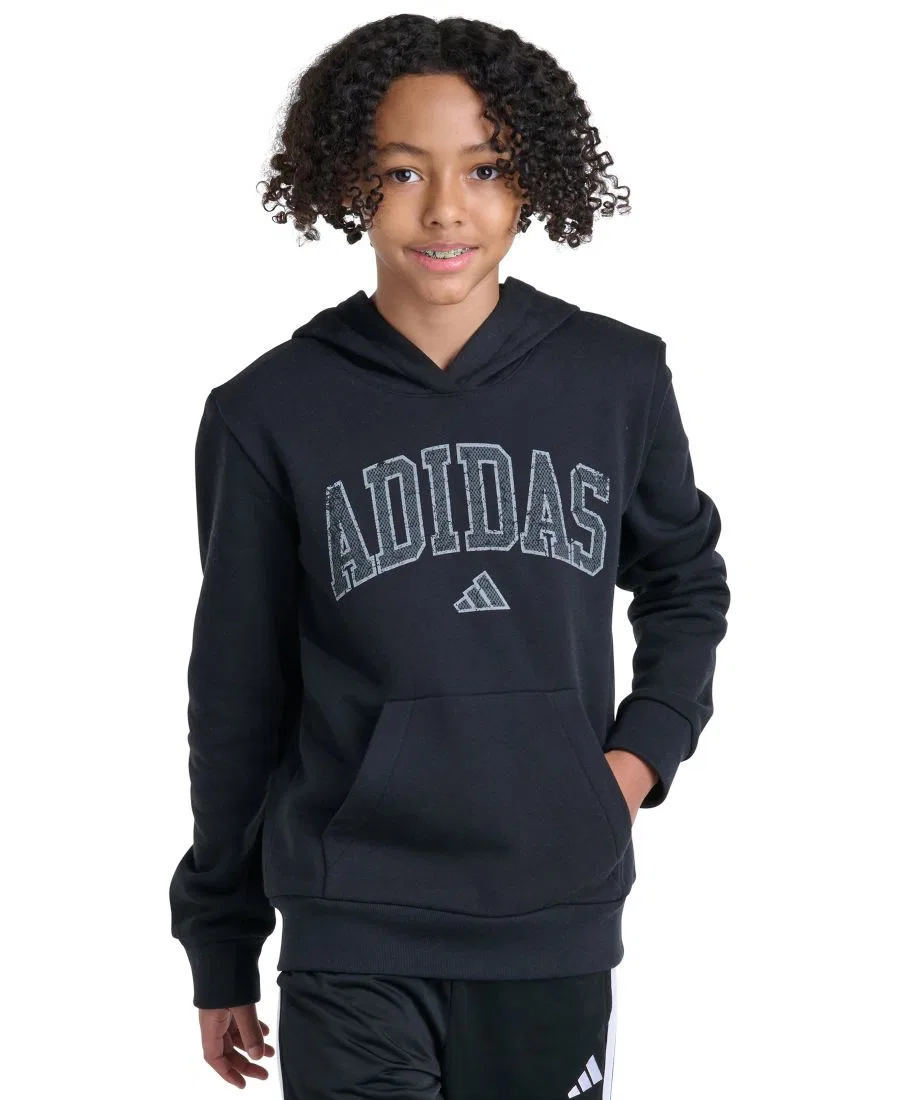 Худи adidas с капюшоном и длинным рукавом, с эффектным логотипом, Black