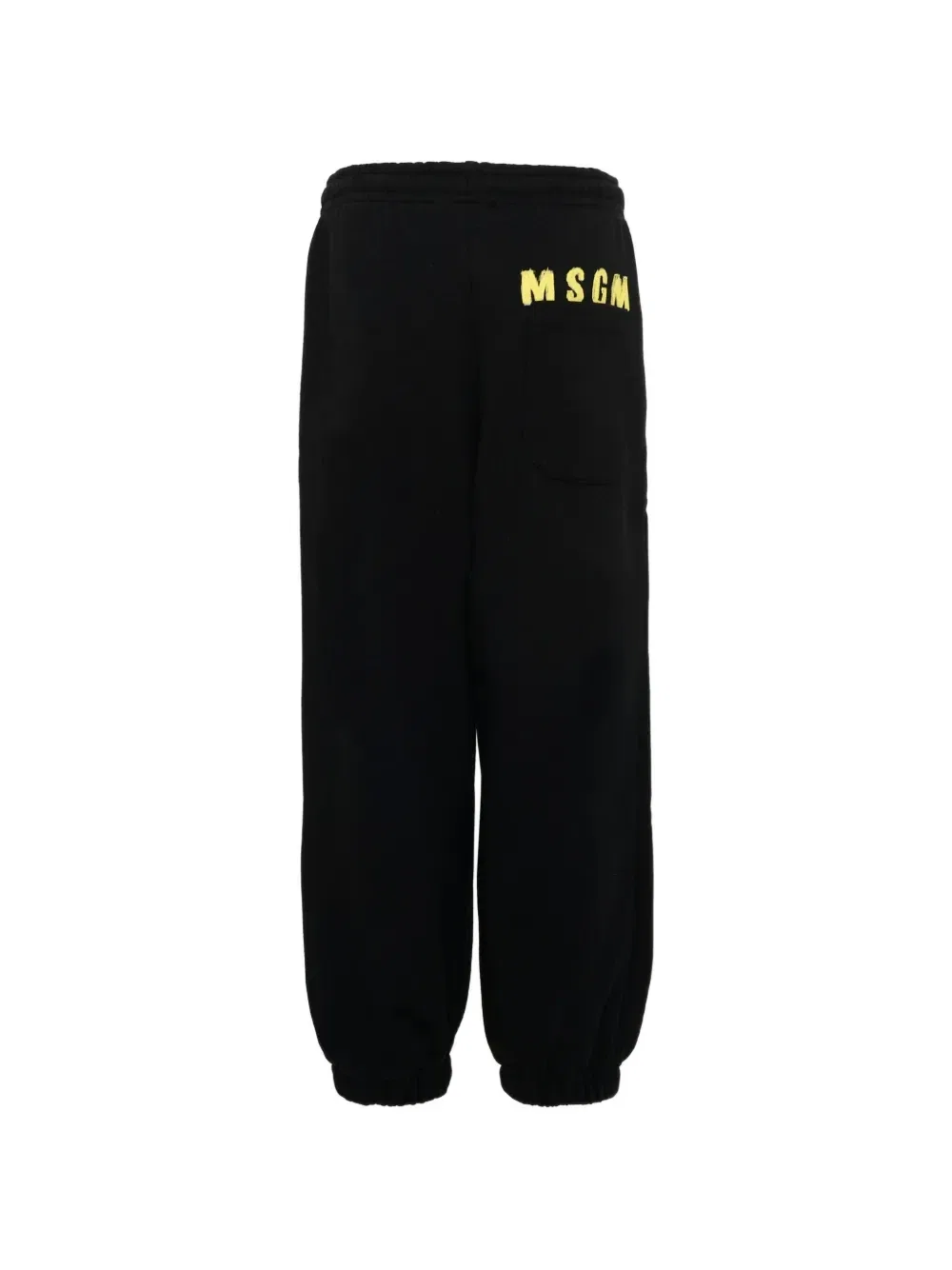 Спортивные брюки на шнурке с принтом логотипа Msgm Kids, черный — фото 2