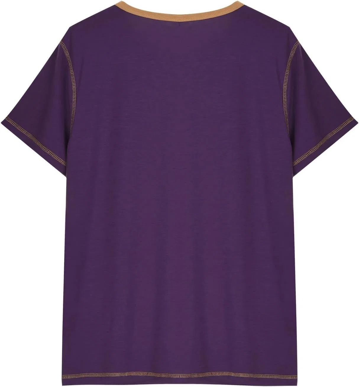 Мужская футболка цвет блок Casual Summer T-Shirt, Purple — фото 4
