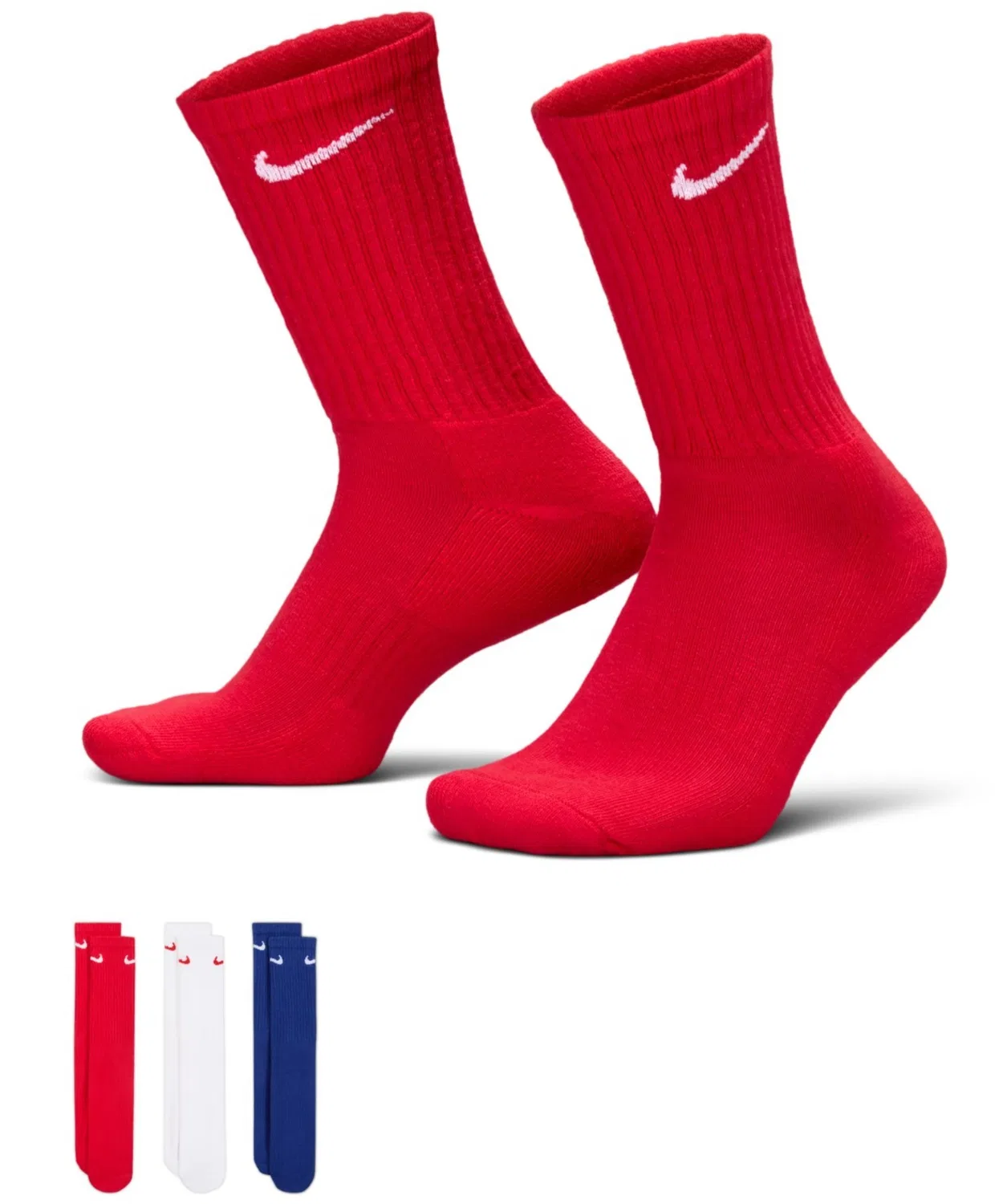 Женские носки с высокой плотностью, 3 пары, Nike Everyday Cushion Crew NIKE, Multi