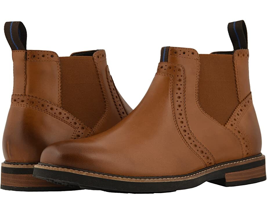 

Ботинки Otis Plain Toe Chelsea Boot with KORE Walking Comfort Technology Nunn Bush, тан