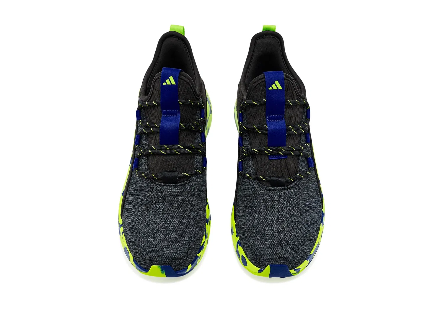 Кроссовки Lite Racer Adapt 8.0 (для маленьких и больших детей) Adidas Kids, Black/Solar Slime/Mystery Ink — фото 3
