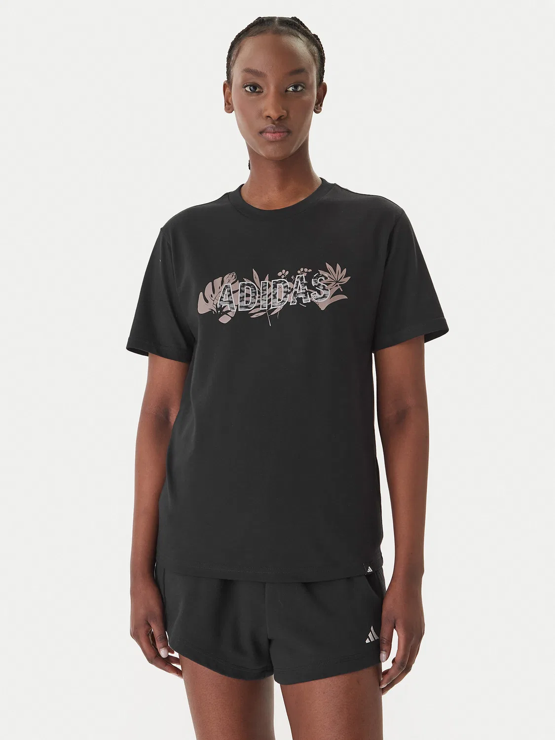 Женская футболка стандартного кроя Animal Graphic Adidas, черный