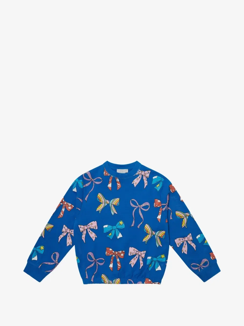 Свитшот с бантом Stella McCartney Kids, синий