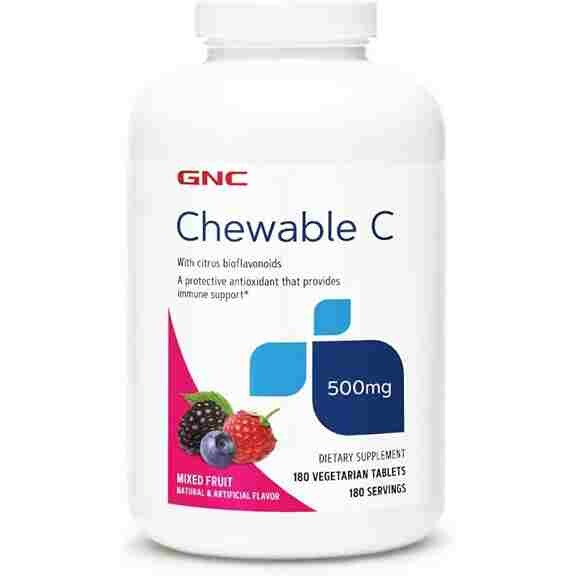 

Витамин С GNC Chewable C 500 мг, 180 таблеток Vegetarian Tablets