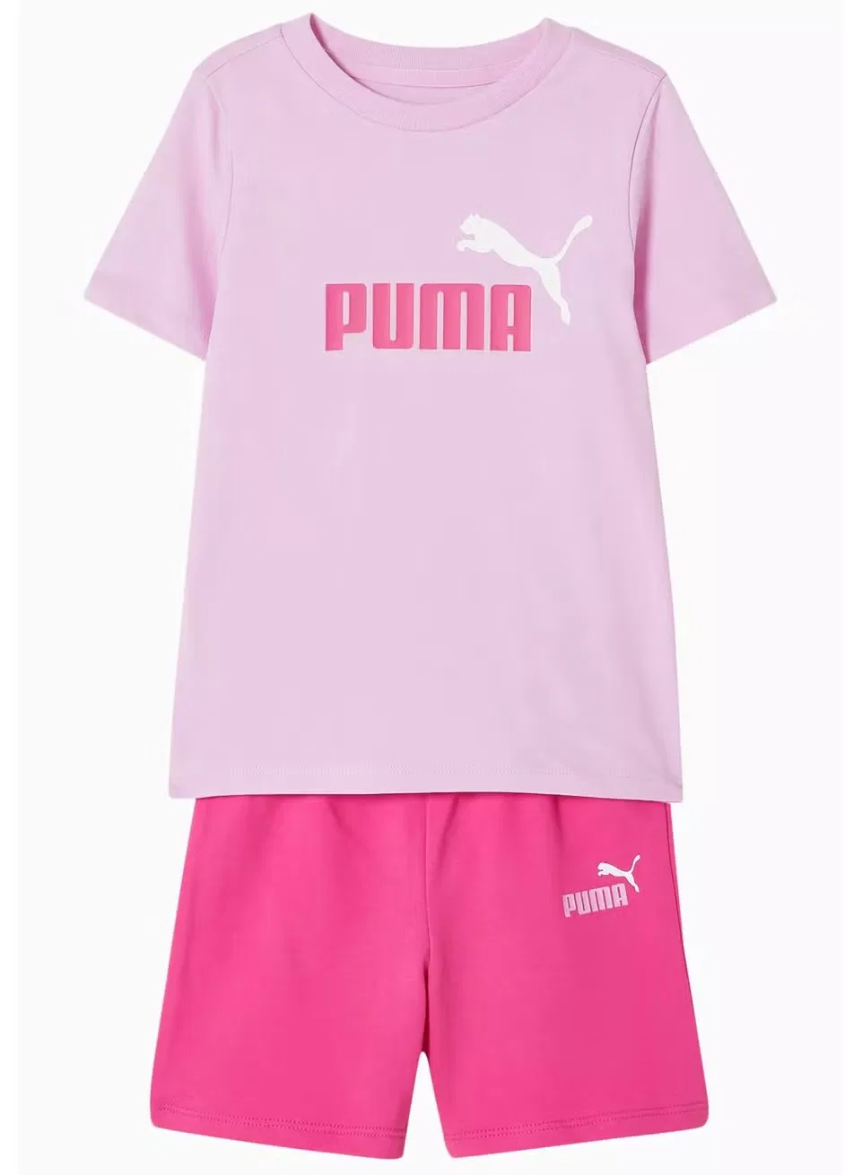 Комплект с принтом Minicats Essential Puma, розовый