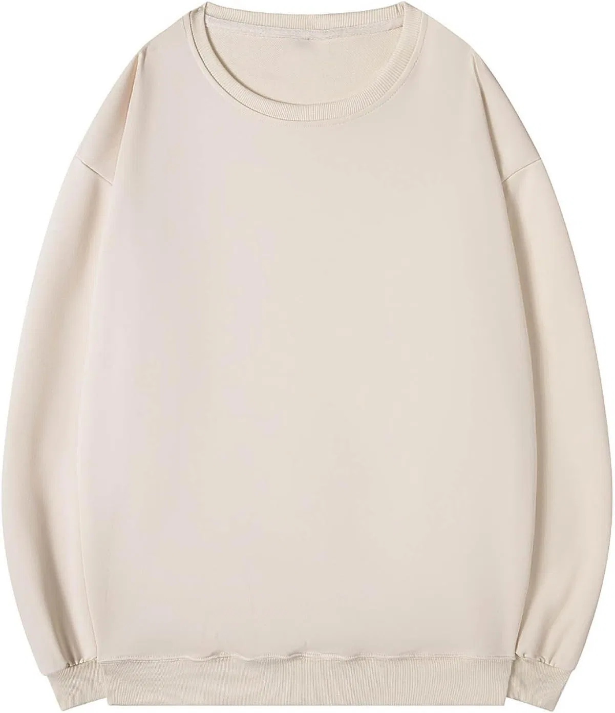 Мужская свободная футболка с длинным рукавом Oversized Loose, Beige