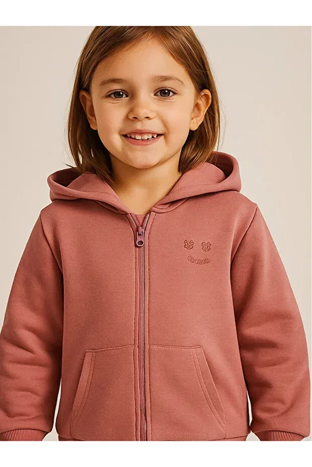 Детские свитшот для девочек хлопковый Midu & Fun, Dried Rose