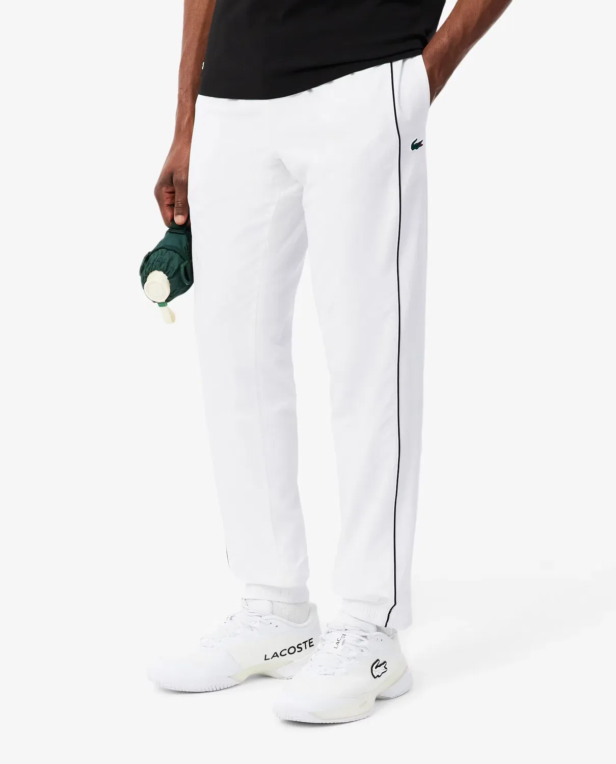 Брюки-джоггеры Lacoste водоотталкивающие, мужские, Negro — фото 3