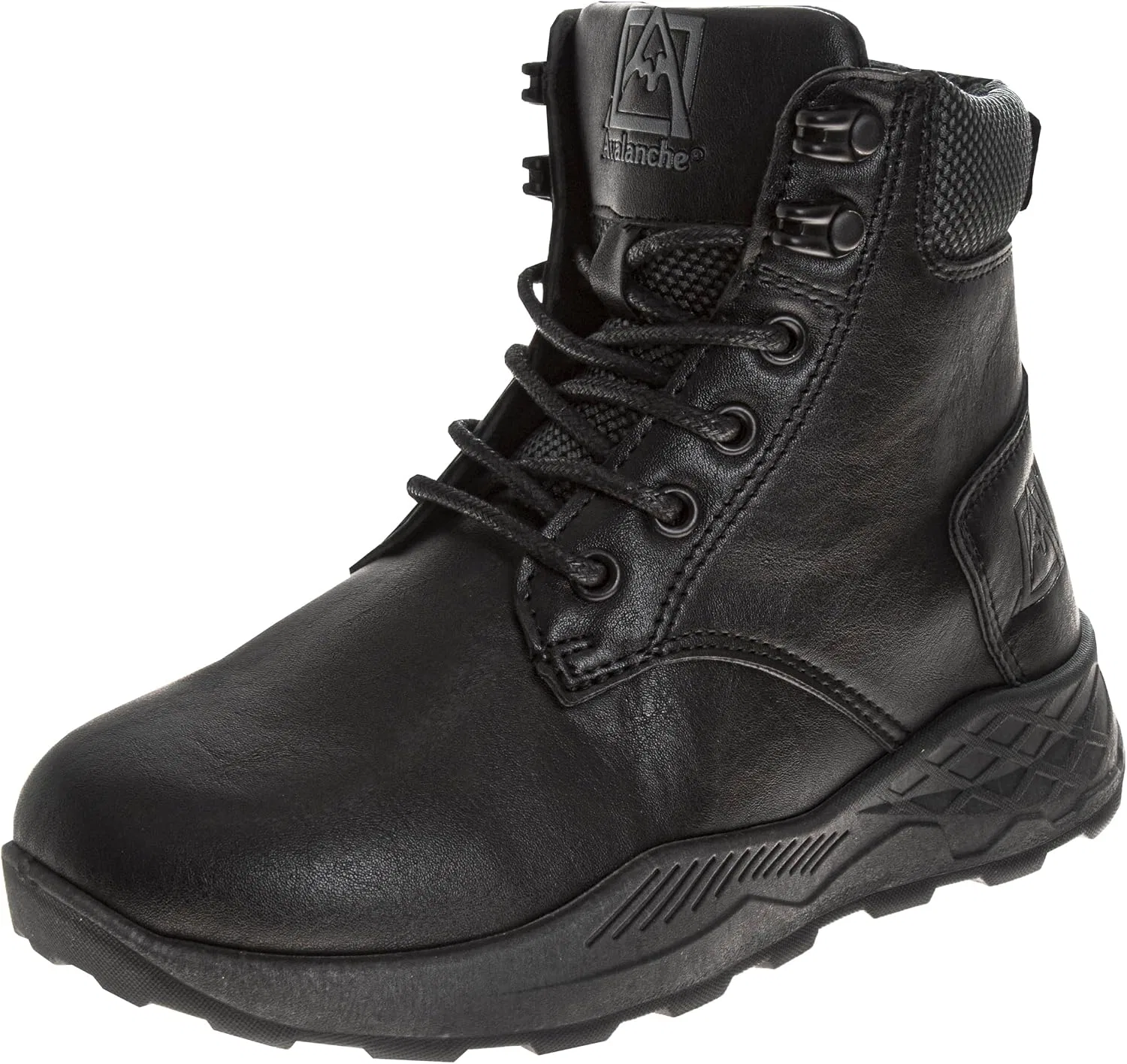 Детские ботинки для мальчиков и девочек с принтом Avalanche Kids Hike Boot LaceUp Shoe Josmo, Black