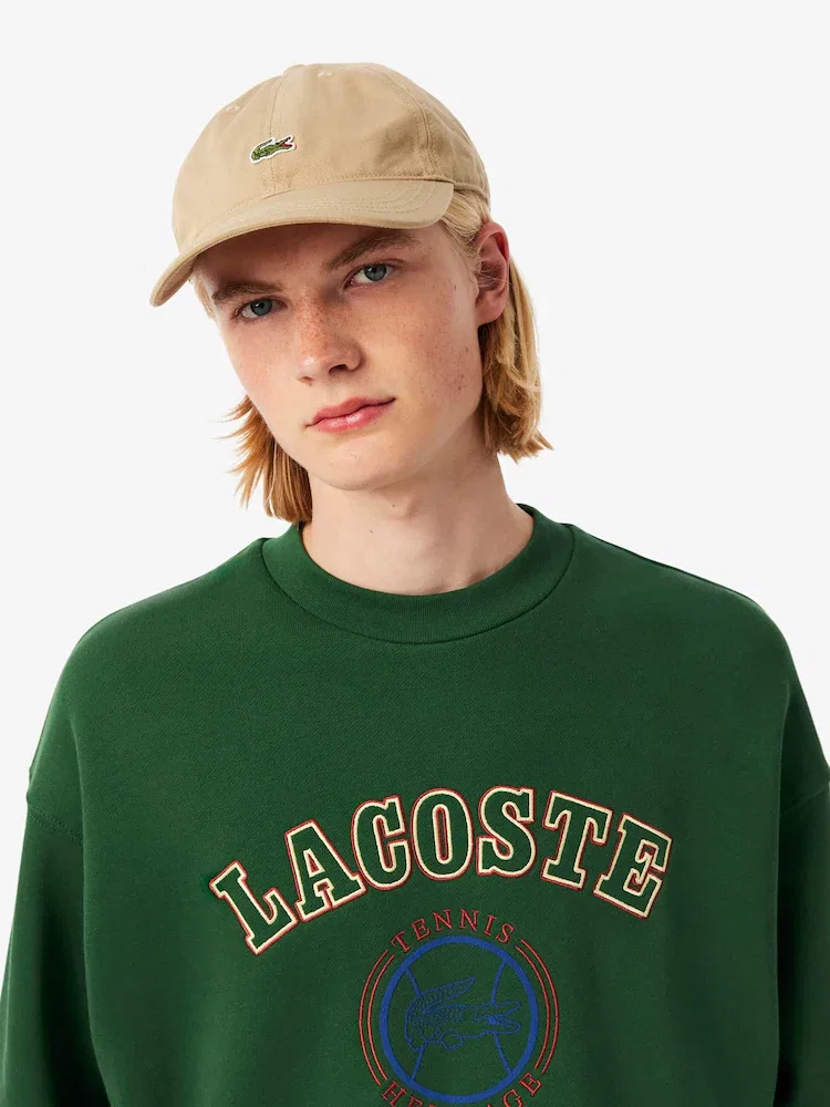 Свитшот мужской с графическим принтом, свободный крой LACOSTE — фото 2