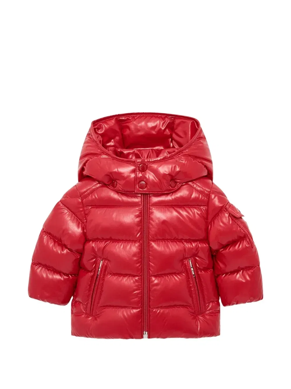 Набивная куртка с капюшоном Maya Moncler Enfant, красный