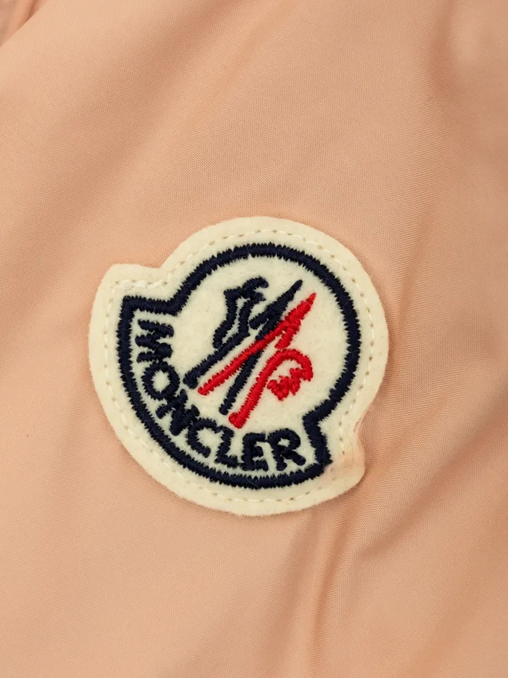 Куртка с капюшоном с логотипом-нашивкой Moncler Enfant, оранжевый — фото 4