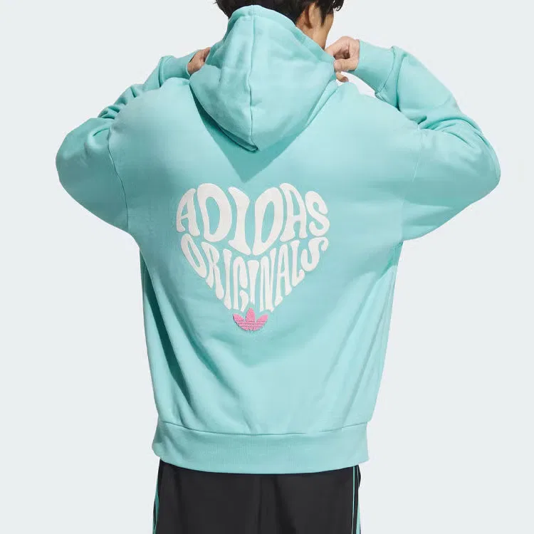 Худи с принтом Originals V-Day Adidas, синий — фото 4