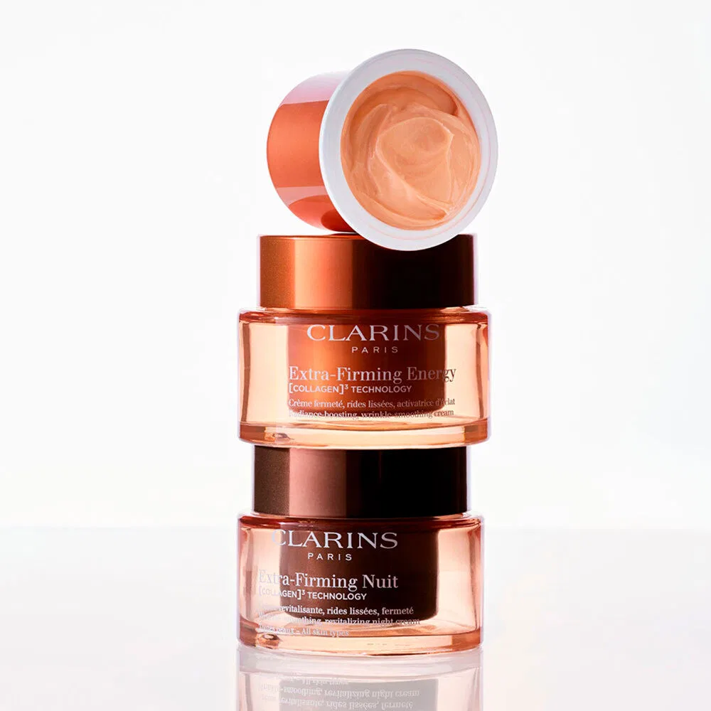 Крем для лица укрепляющий Extra Firming Energy Clarins, 50 мл, с коллагеном и ниацинамидом — фото 4
