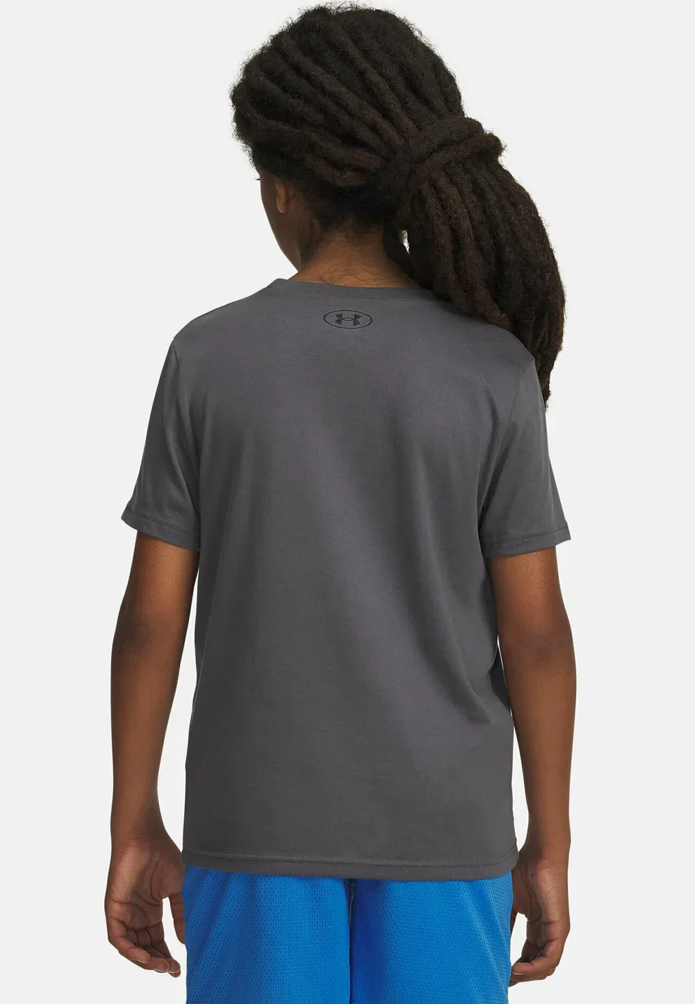 Спортивный стиль - базовая футболка Under Armour, Pitch Gray — фото 2