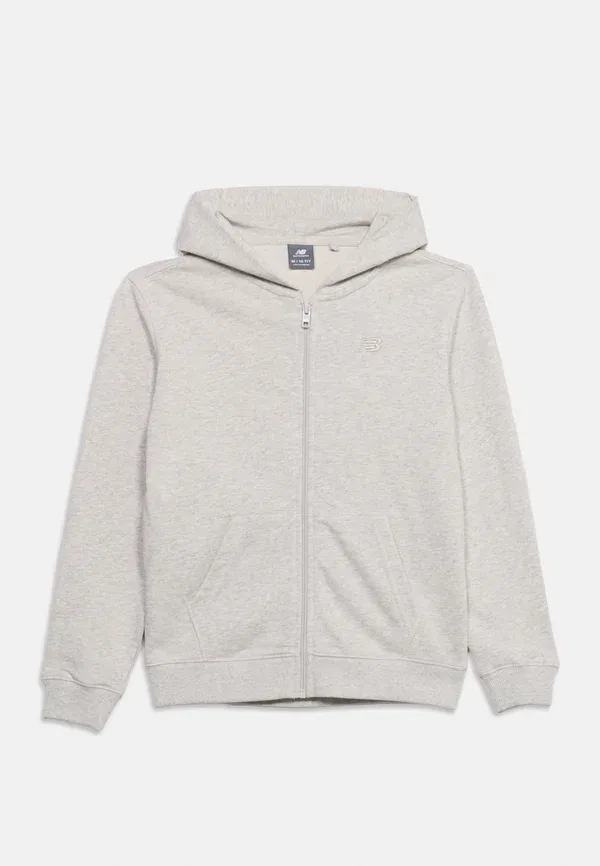 Худи с капюшоном на молнии, 100% хлопок, Small Logo Full Zip Hoodie Unisex, New Balance, navy