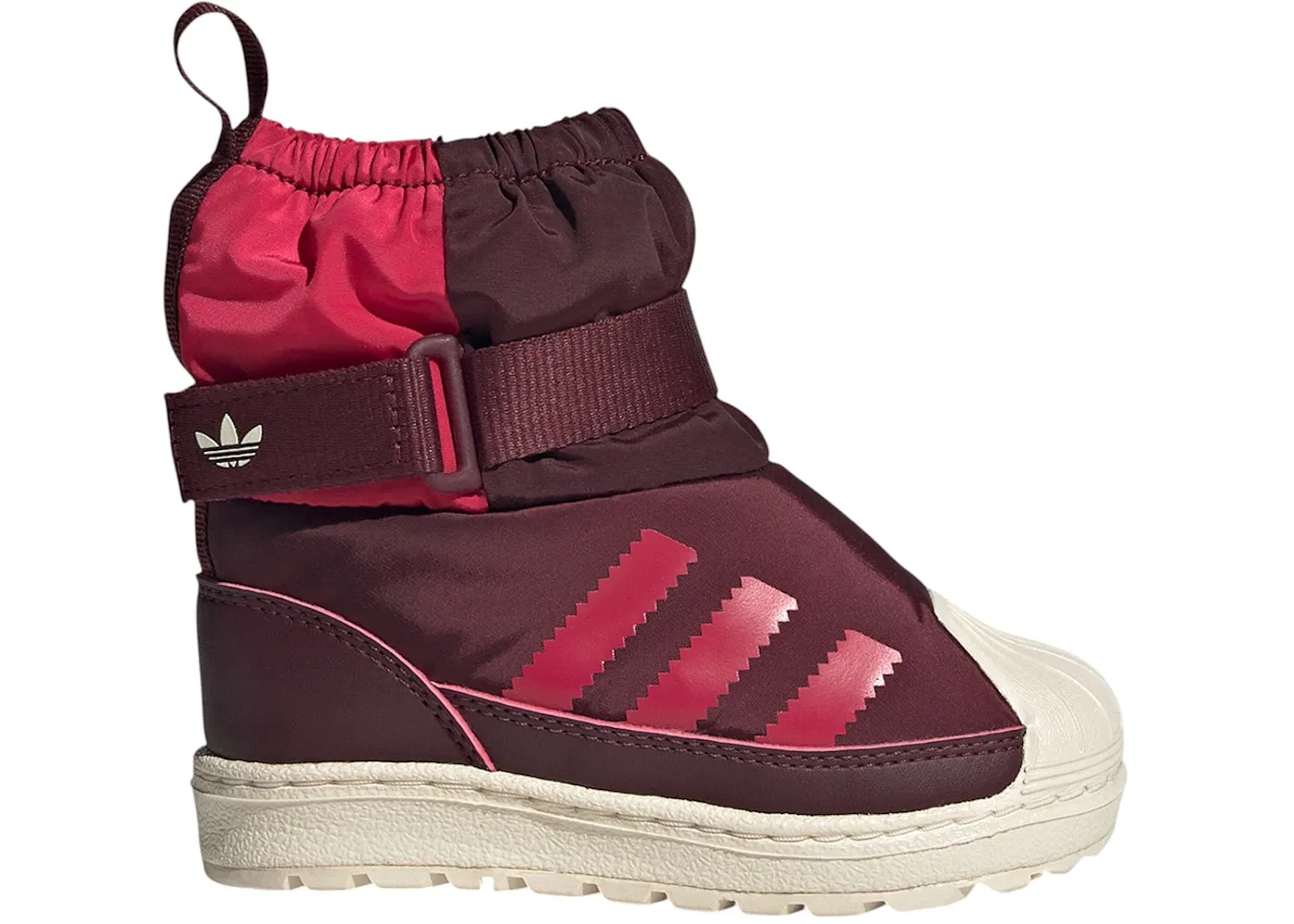 Детские ботинки с принтом Adidas Superstar 360 Boot Adidas, Maroon/Wonder White/Ruby Red
