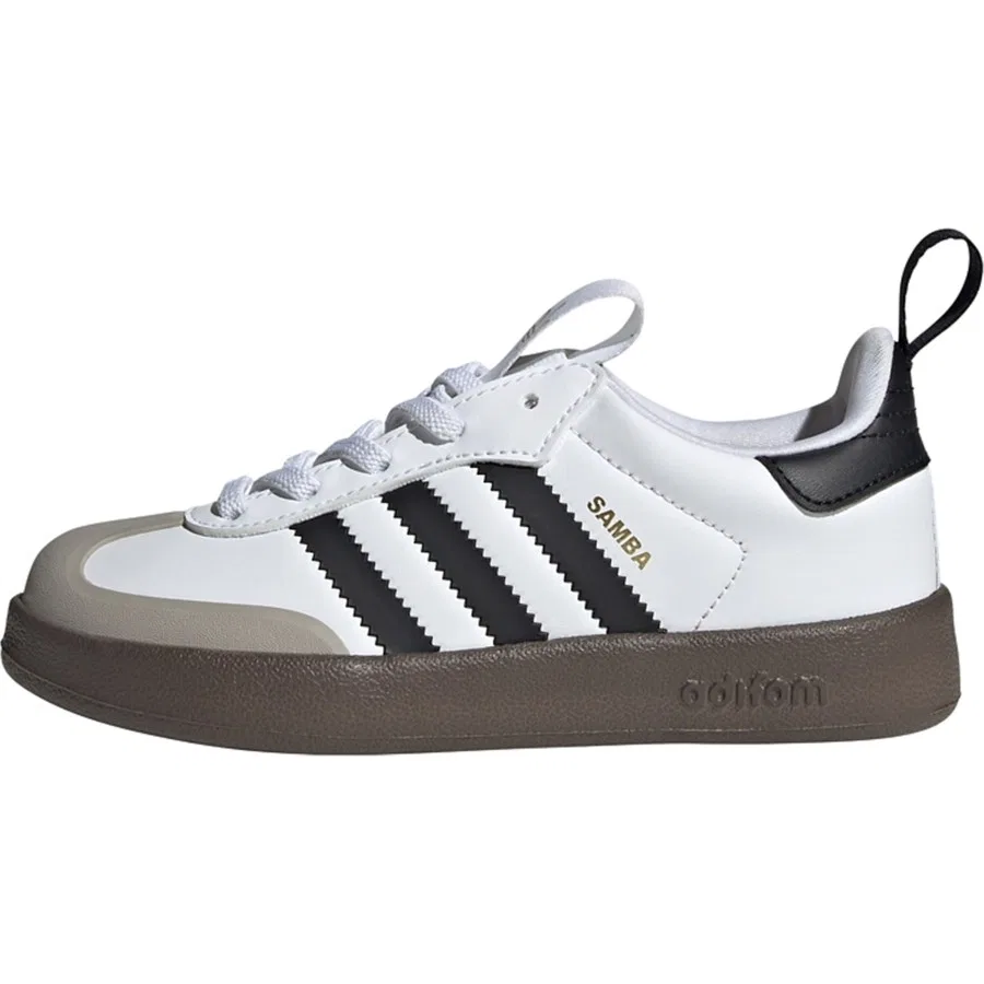 Кроссовки повседневные с эластичным язычком Adifom Samba 360 Kids adidas, Бело-черный — фото 2