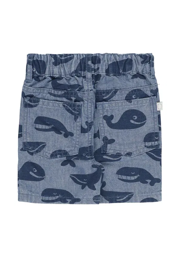 Шорты с принтом Животные Bermuda denim shorts Stella Mccartney Kids, Blu, синий — фото 2