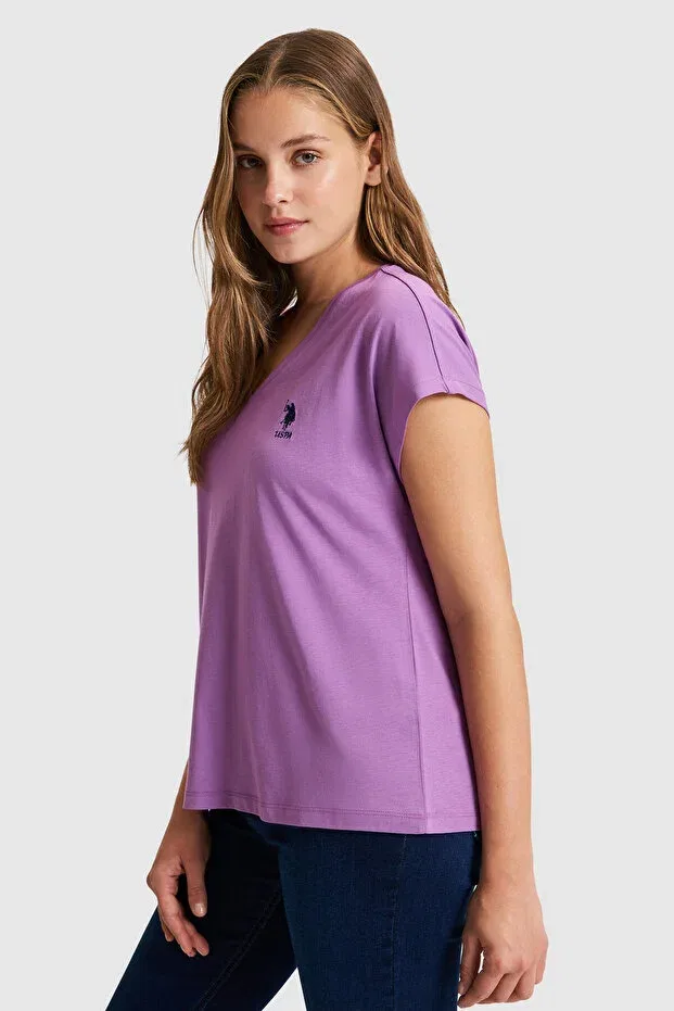 Женская футболка с V-образным вырезом U.S. Polo Assn., 142331 — фото 3