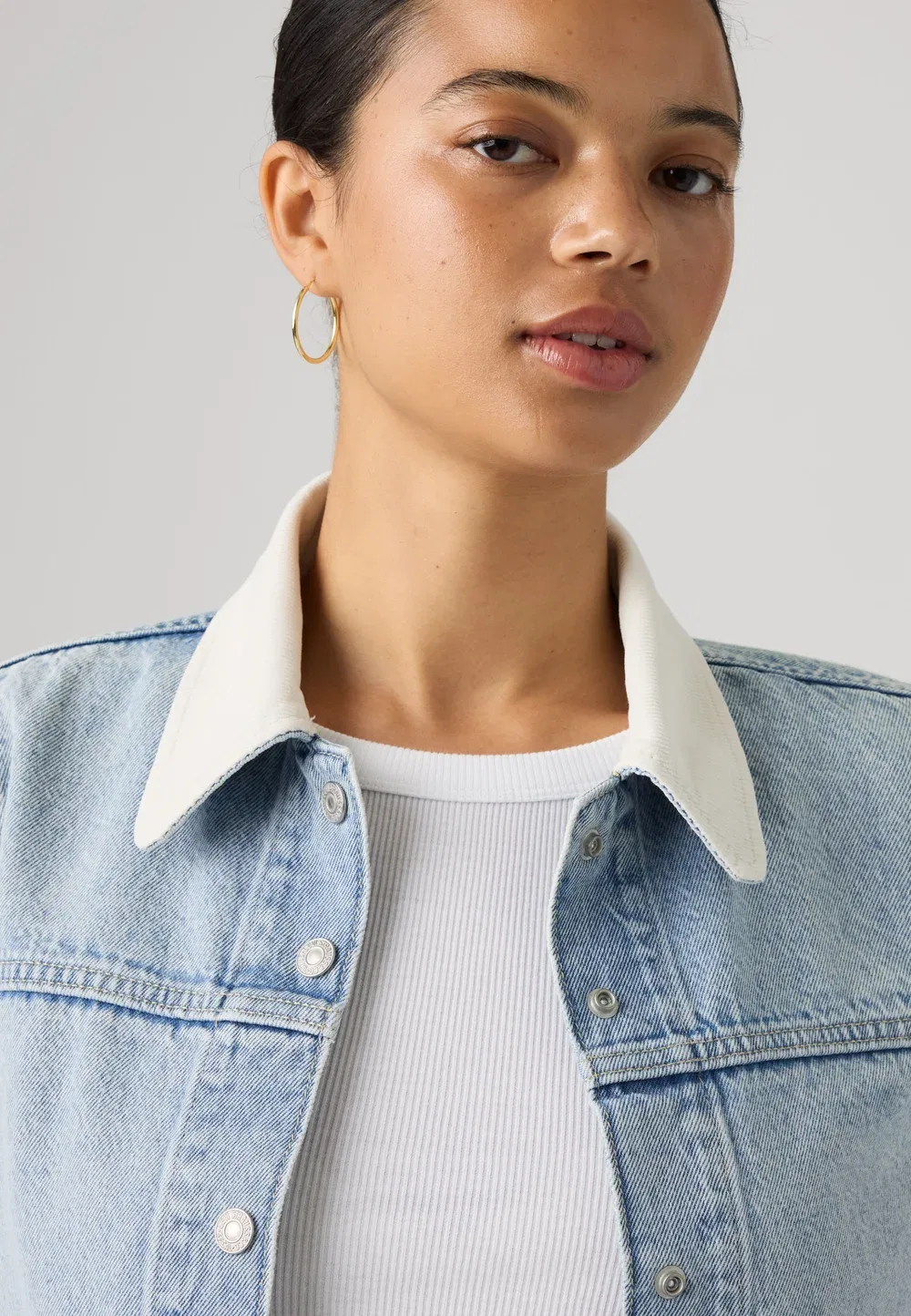 Джинсовая куртка водителя грузовика Levi'S, Abraided Art Stone — фото 4