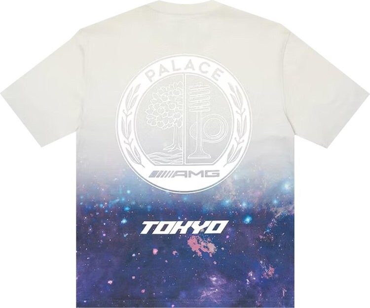 Футболка Palace x AMG 2.0 Tokyo T-Shirt 'Tan/Blue', разноцветный — фото 3